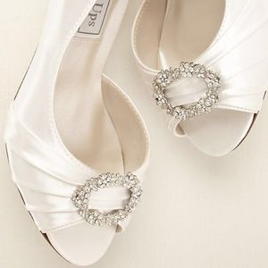 Bride Shoes-Ivanna Dyeable Peeptoe Pump